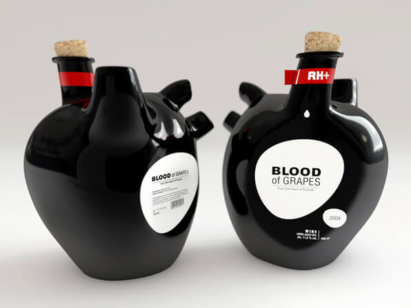 wine labels - original shapes of wine bottles packhelp